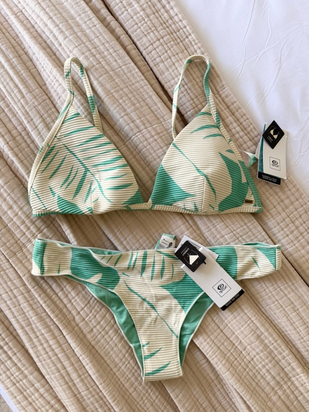 NWT Rip Curl Palm Sky Bikini Set